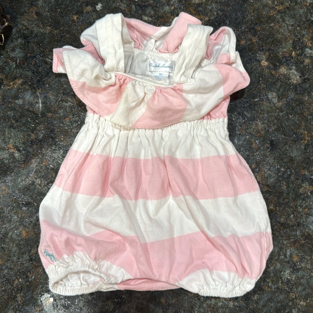 Ralph Lauren 3 mo Cotton onesie.